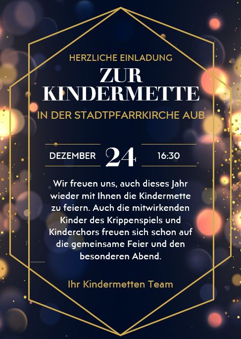 Einladung Kindermette