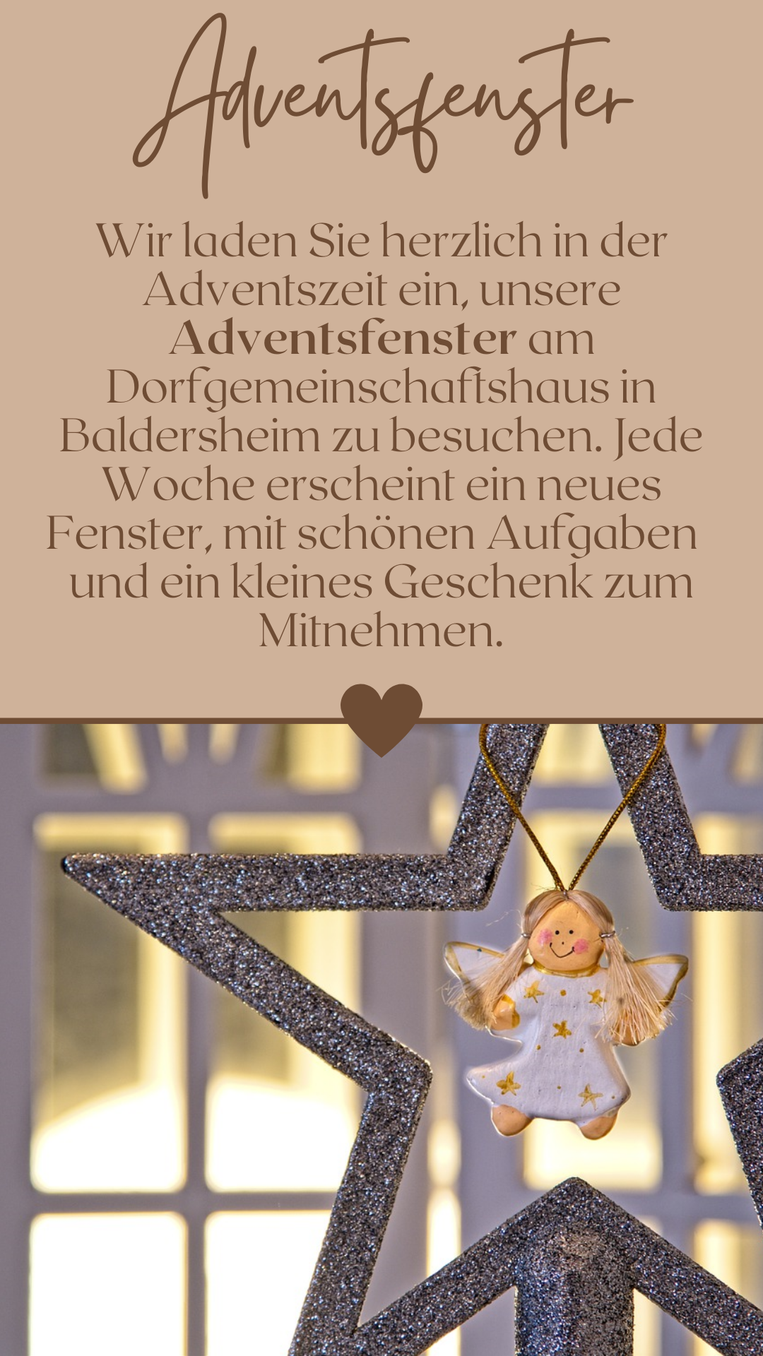 Flyer Adventsfenster