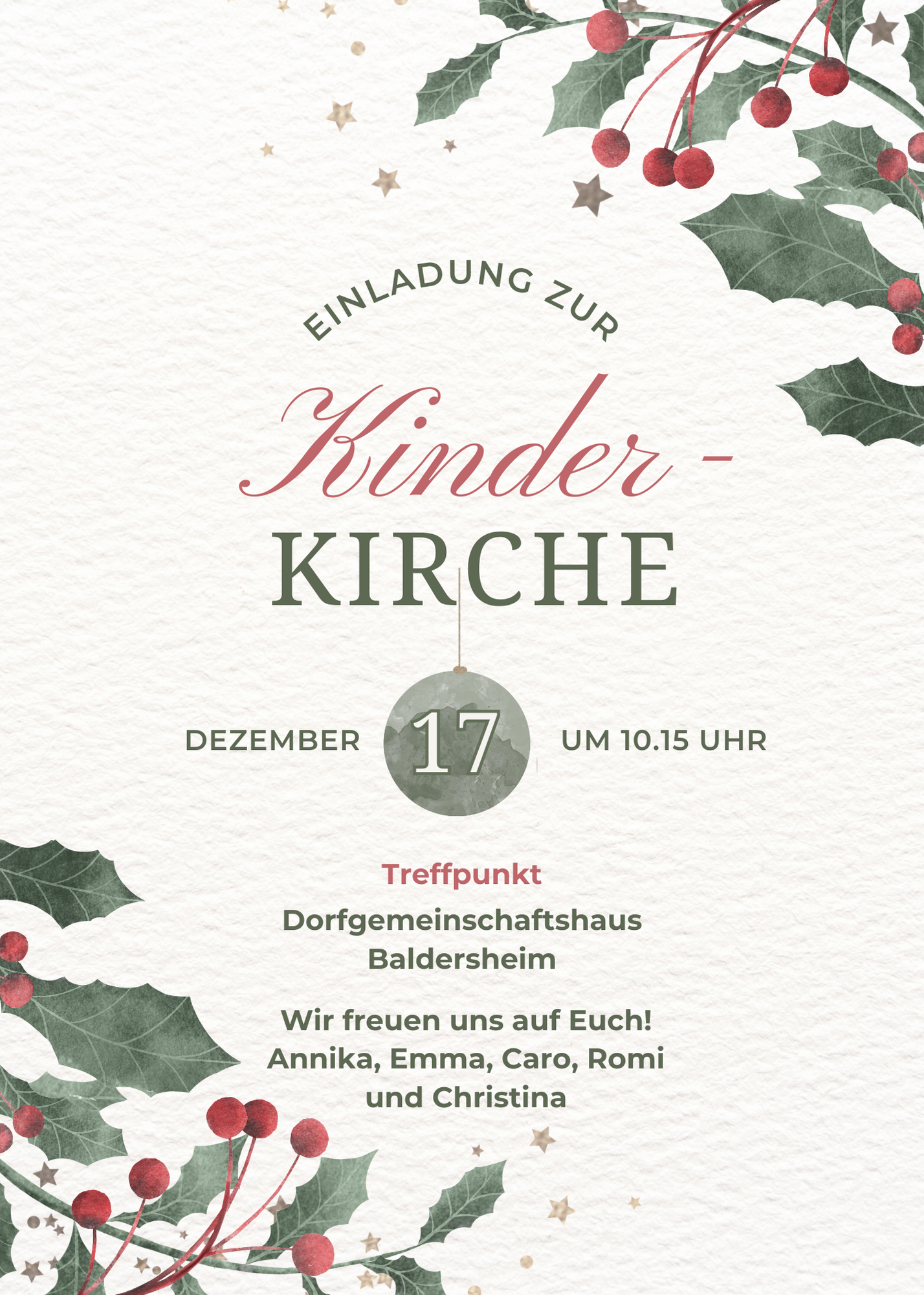 Flyer Kinderkirche